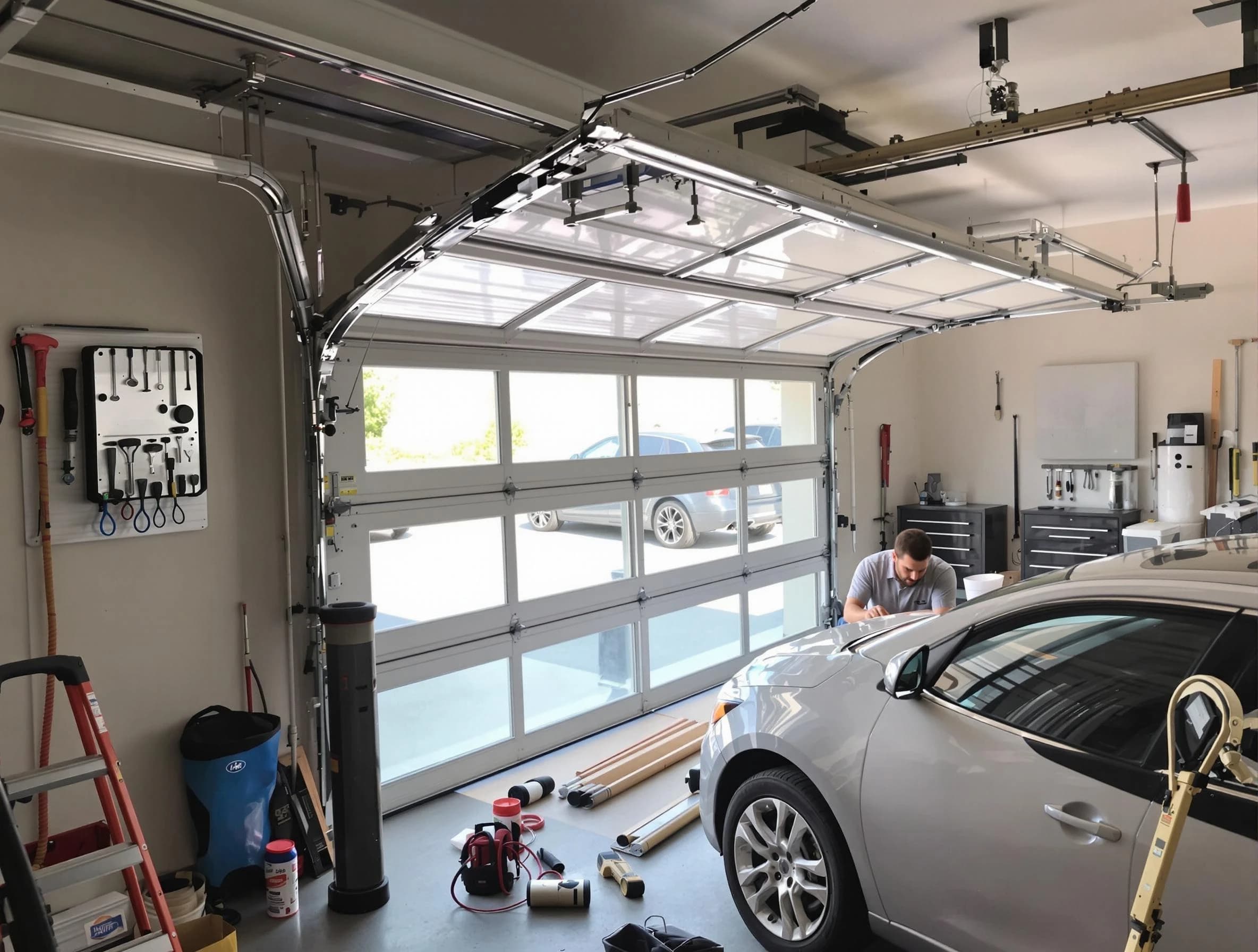 Garage door noise reduction service by Monsey Garage Door Repair in Monsey