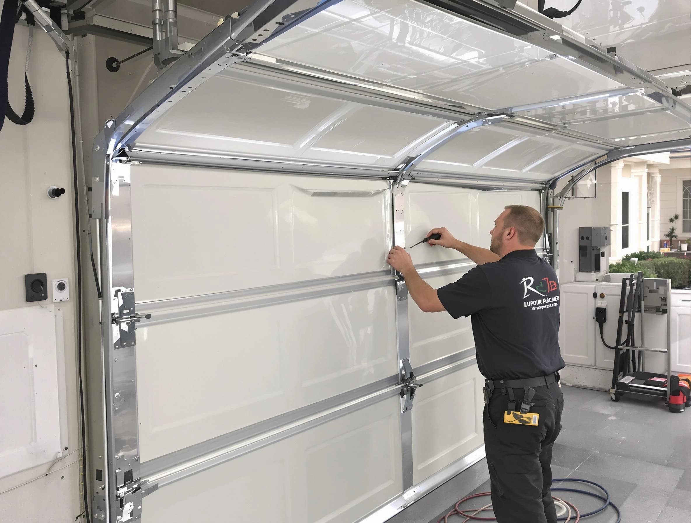 Monsey Garage Door Repair professional performing panel repair in Monsey