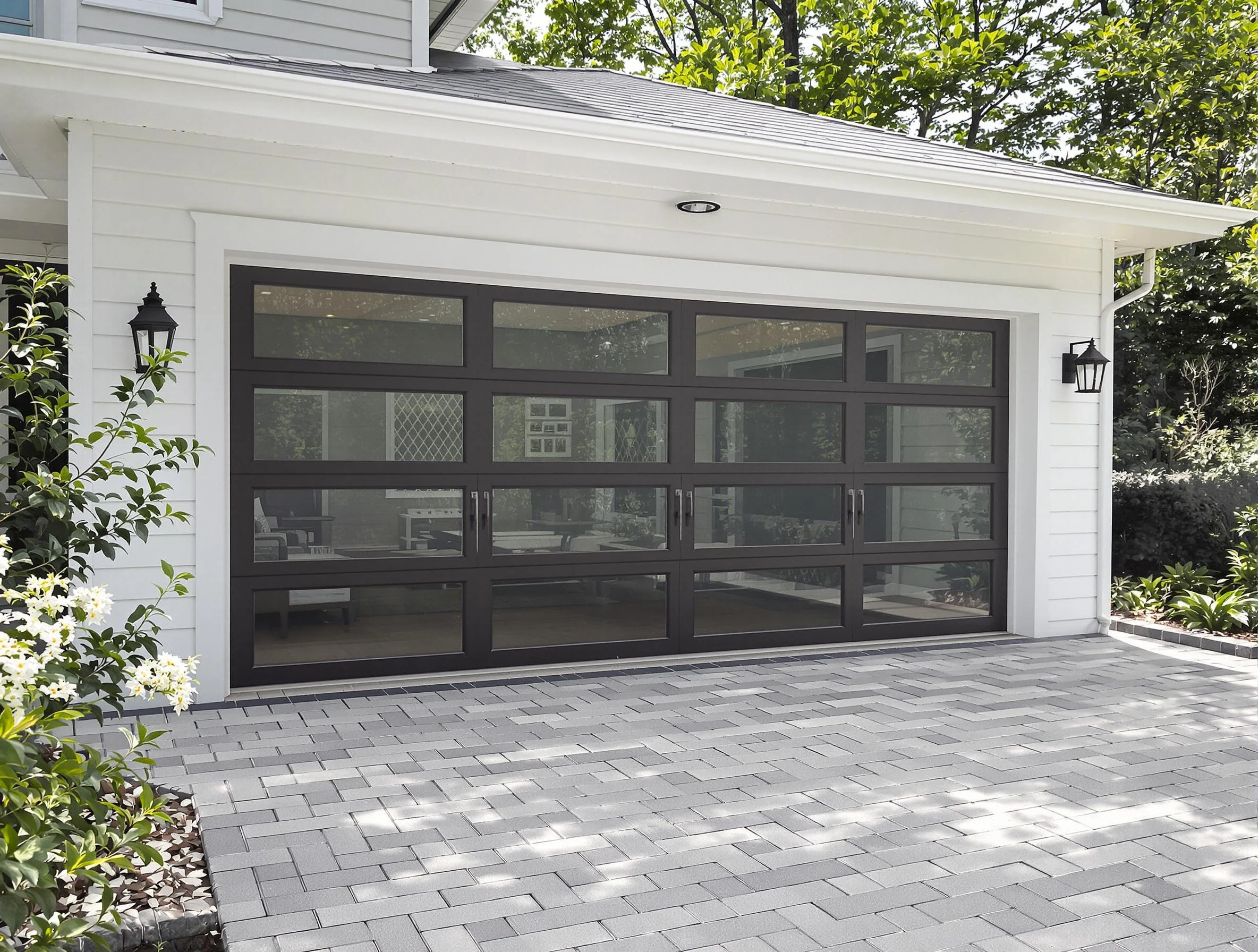 Monsey Garage Door Repair design specialist presenting custom garage door options to Monsey homeowner