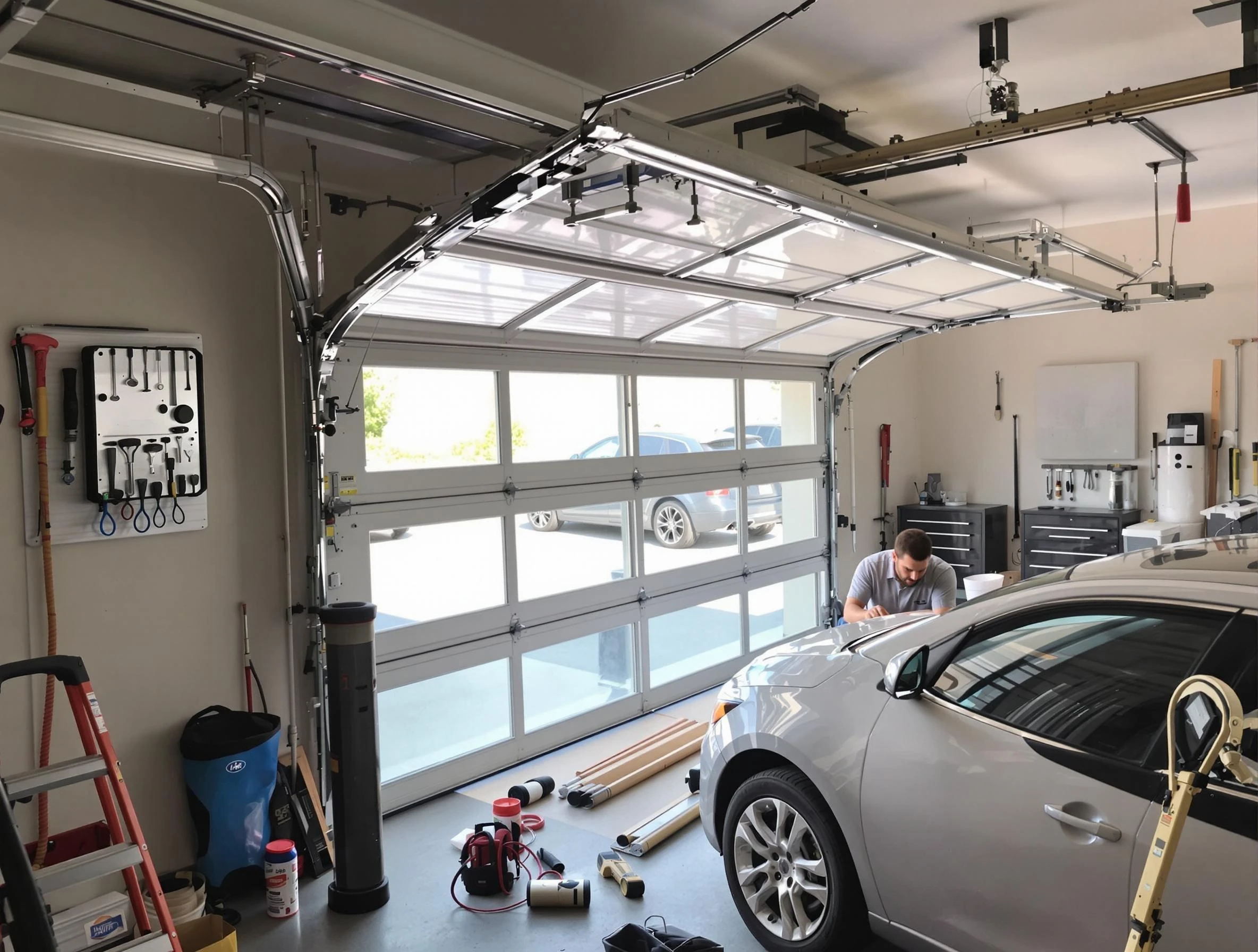 Garage door noise reduction service by Monsey Garage Door Repair in Monsey